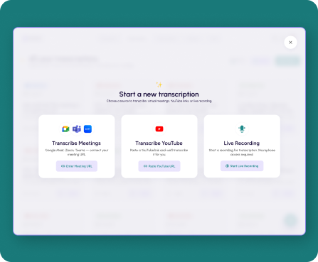 AI meeting dashboard designed by Centmore featuring meeting transcription, AI summaries, task management, calendar integration, speaker identification, and collaboration workspace.