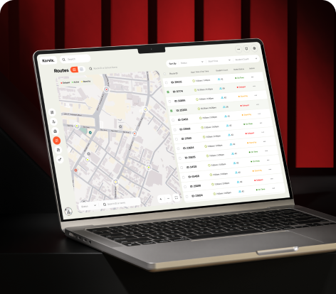 School bus tracking and transportation management dashboard UX/UI design by Centmore featuring live GPS tracking, route management, pickup schedules, student monitoring, and fleet operations.